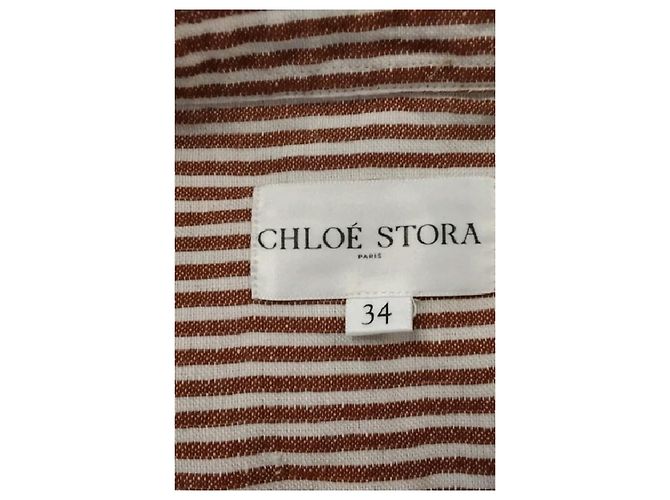 Camisa Chloé Stora de rayas rojas y blancas de algodón - vista 7