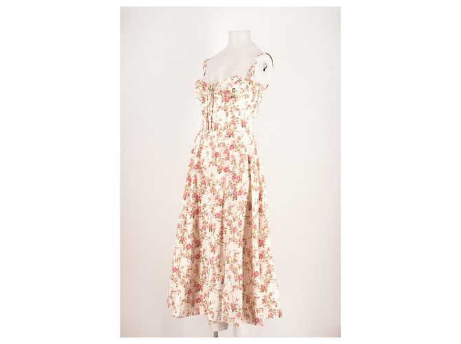 Autre Marque Weißes Baumwollkleid - Ansicht 4