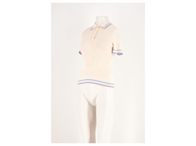 Autre Marque Polo de lana blanco FROM FUTURE - vista 4