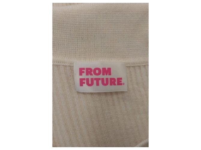 Autre Marque Polo de lana blanco FROM FUTURE - vista 7