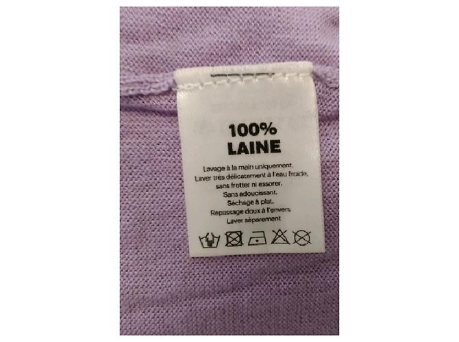 Autre Marque FROM FUTURE Lila Wollpullover mit Langarm - Ansicht 8