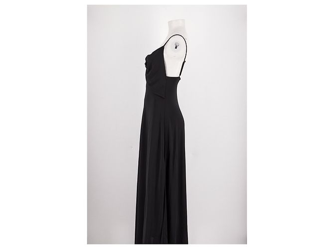 Autre Marque MORÉ NOIR Maxikleid Schwarz Viscose - Ansicht 3