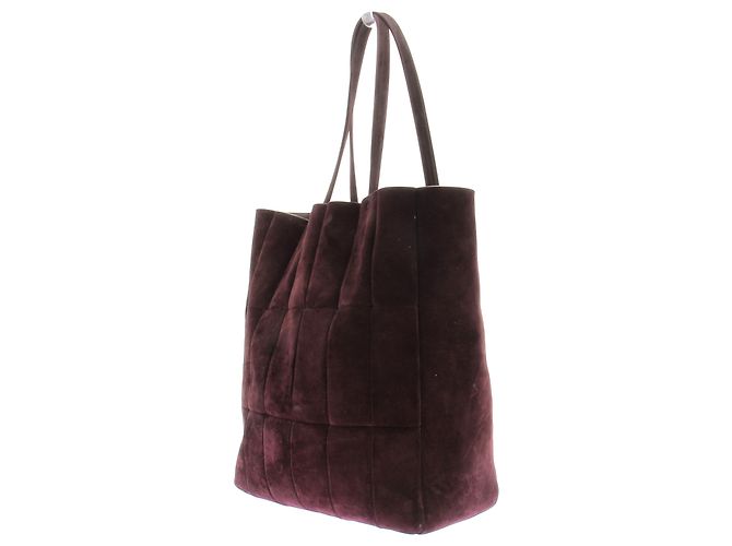 Borsa a mano Khaite in camoscio viola - vista 2