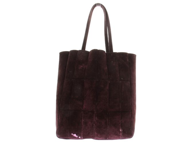 Borsa a mano Khaite in camoscio viola - vista 3