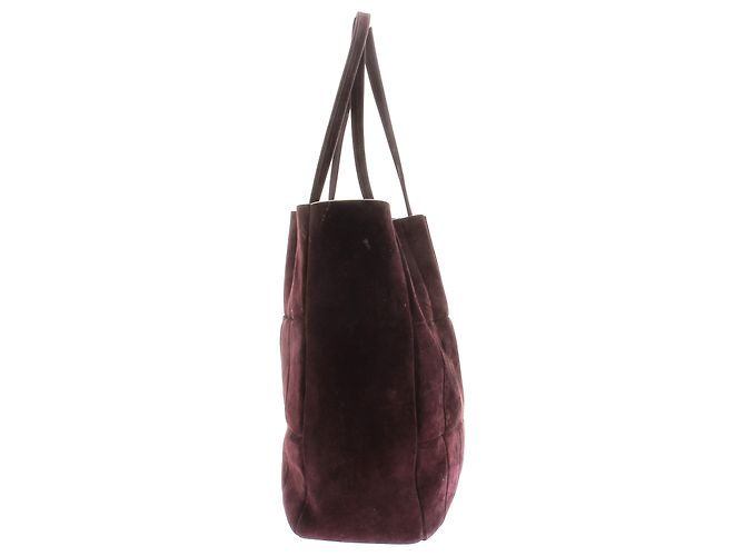 Borsa a mano Khaite in camoscio viola - vista 5