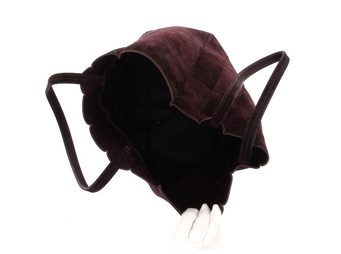 Borsa a mano Khaite in camoscio viola - vista 7
