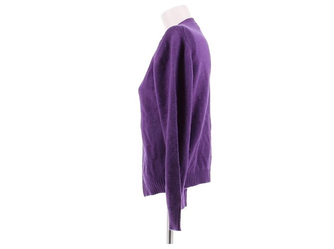 Cárdigan Balmain de cachemira morado - vista 4