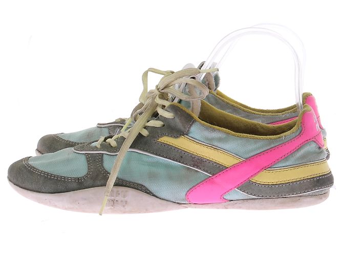 Miu Miu Sneakers in camoscio multicolore - vista 2