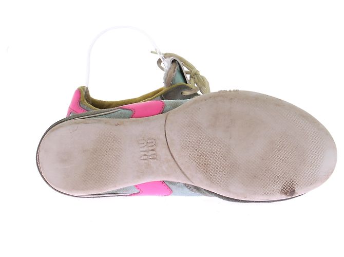 Miu Miu Sneakers in camoscio multicolore - vista 5