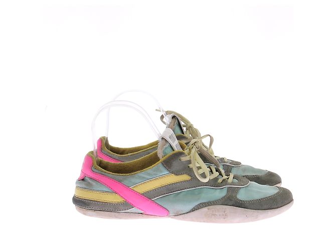 Miu Miu Sneakers in camoscio multicolore - vista 6