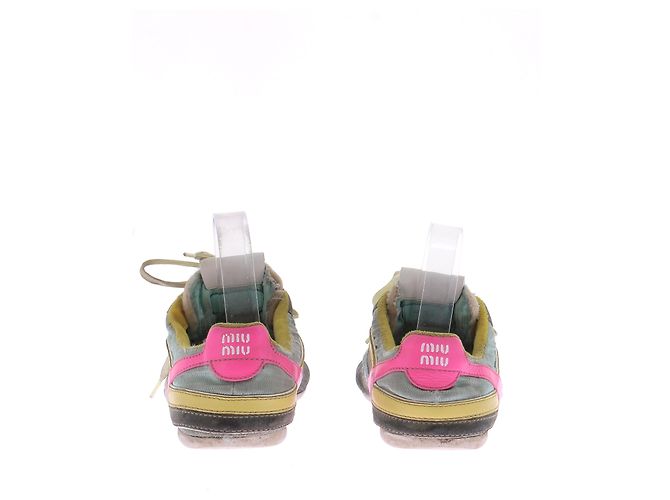 Miu Miu Sneakers in camoscio multicolore - vista 7