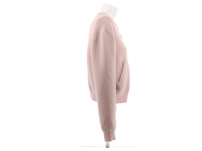 Acne Pink Wool Bomber Jacket - view 3