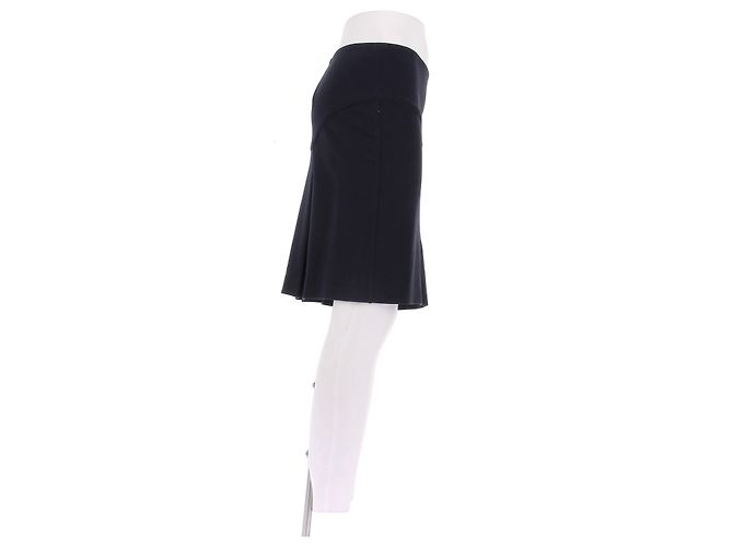 Falda midi de algodón azul marino Diane Von Furstenberg - vista 3