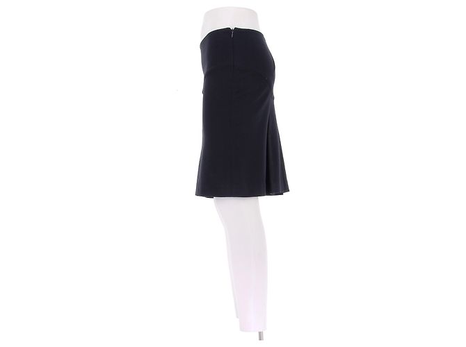 Falda midi de algodón azul marino Diane Von Furstenberg - vista 4