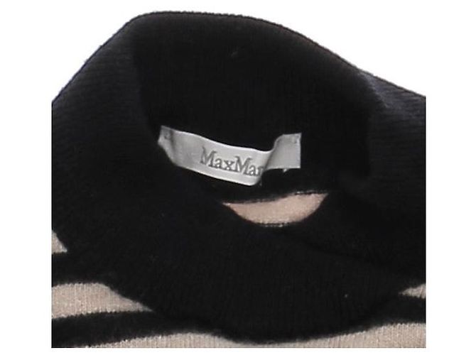 Max Mara Gestreifter Pullover in Beige und Schwarz - Ansicht 5
