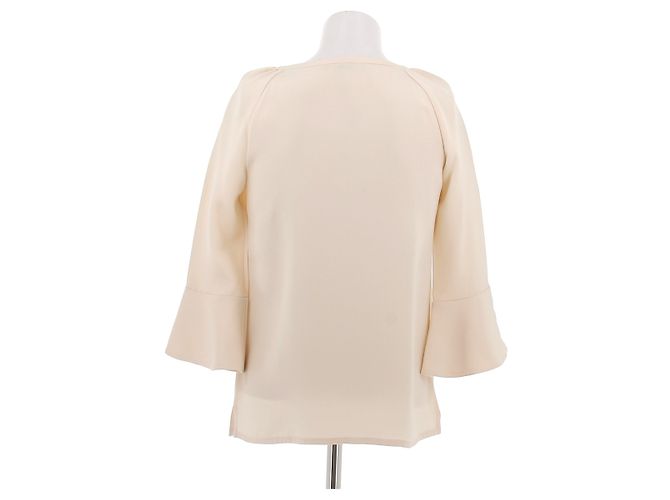 Barbara Bui Top beige con dettagli dorati - vista 2