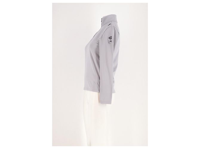 Fusalp x Crosby Studios Polo Shirt Grau Langarm - Ansicht 3