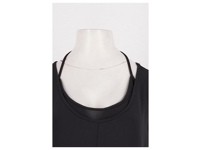 Vestido maxi negro Mango de manga larga - vista 5