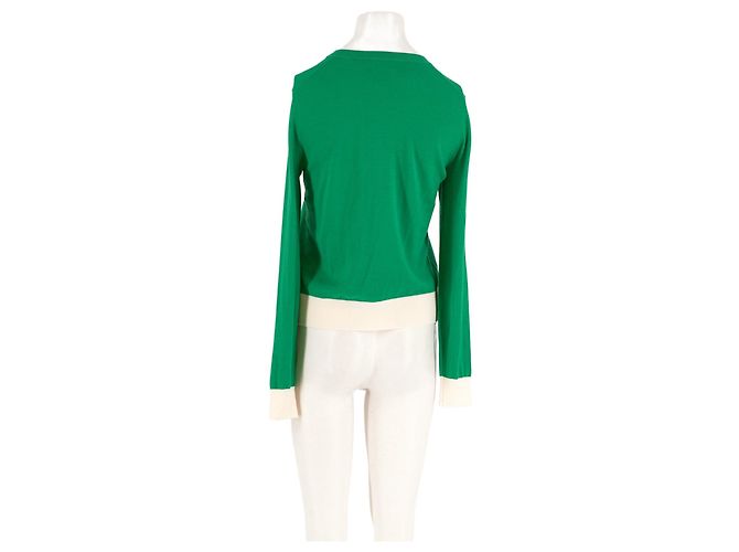 Autre Marque Jersey de lana verde FROM FUTURE - vista 2