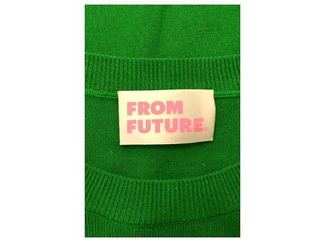 Autre Marque Jersey de lana verde FROM FUTURE - vista 7