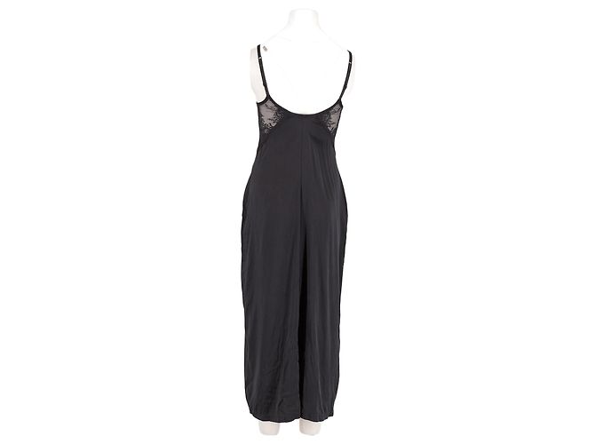 La Perla Maxikleid Schwarz mit Spitze - Ansicht 2