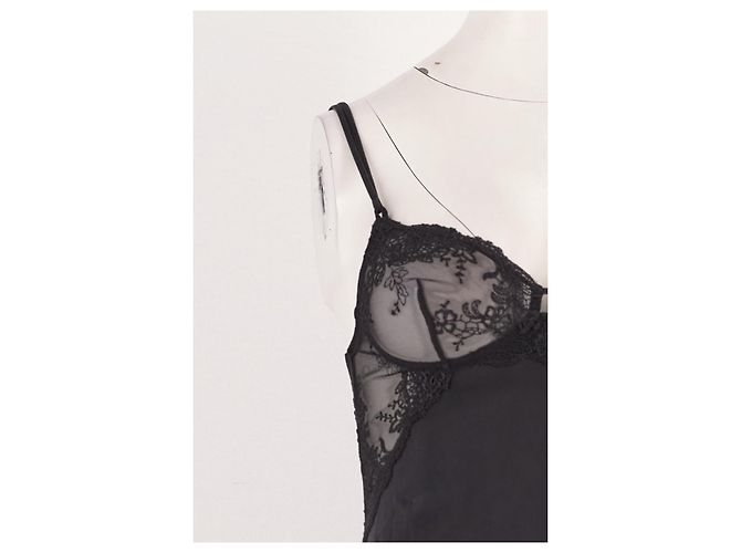 La Perla Maxikleid Schwarz mit Spitze - Ansicht 6