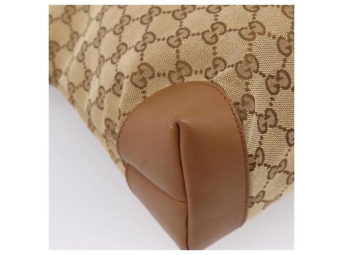 GUCCI GG Canvas Shoulder Bag Beige Silver 308930 - vista 13