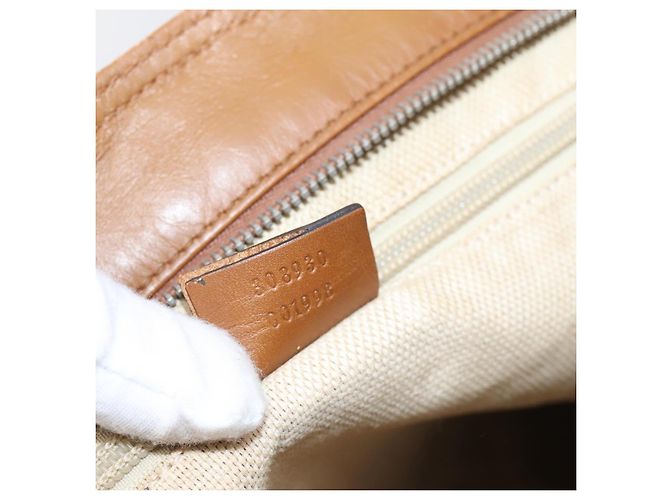 GUCCI GG Canvas Shoulder Bag Beige Silver 308930 - vista 22