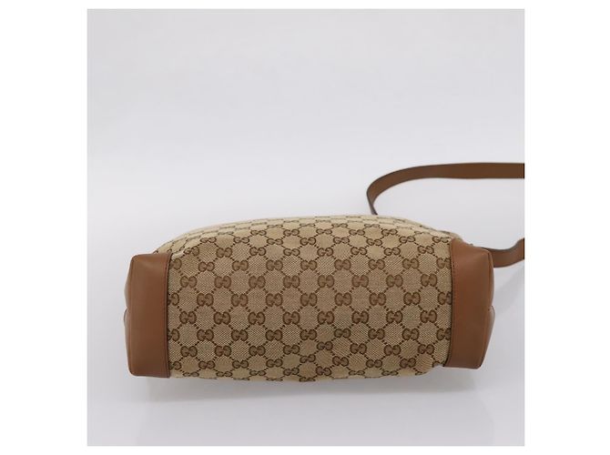 GUCCI GG Canvas Shoulder Bag Beige Silver 308930 - vista 9