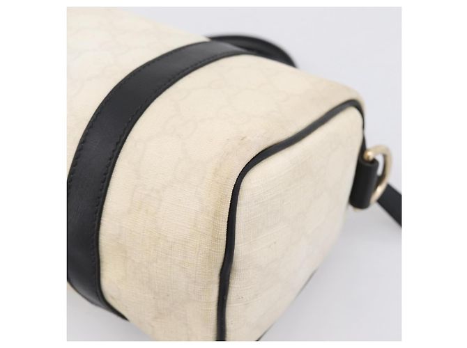 GUCCI GG Supreme Hand Bag PVC White Gold 193604 - vista 12