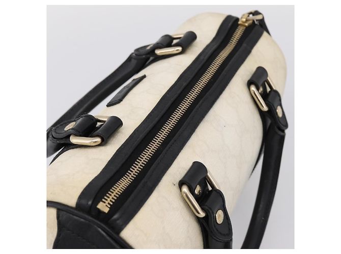 GUCCI GG Supreme Hand Bag PVC White Gold 193604 - vista 6