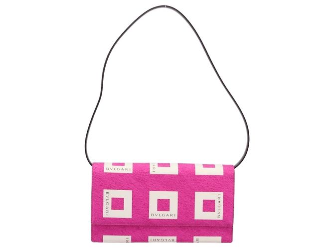 Bulgari BVLGARI Shoulder Bag Canvas Pink Gold - vista 13