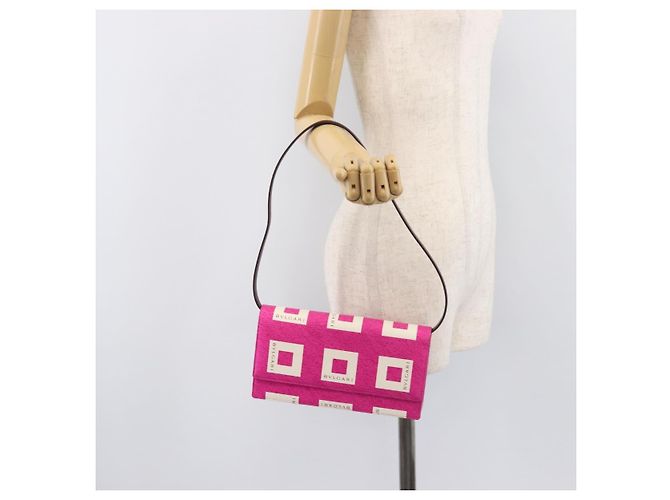 Bulgari BVLGARI Shoulder Bag Canvas Pink Gold - vista 23
