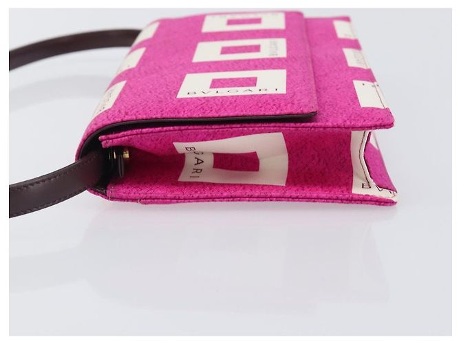 Bulgari BVLGARI Shoulder Bag Canvas Pink Gold - vista 4