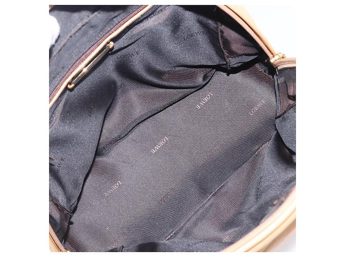 LOEWE Hand Bag Leather Beige Gold - vista 11