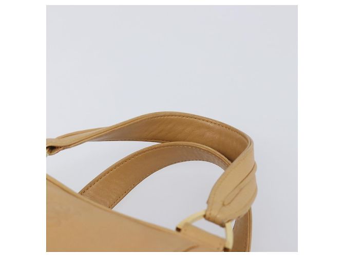 LOEWE Hand Bag Leather Beige Gold - vista 14