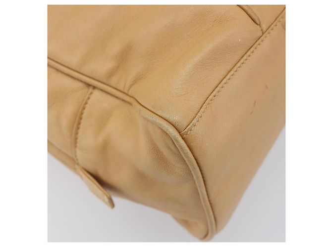 LOEWE Hand Bag Leather Beige Gold - vista 18