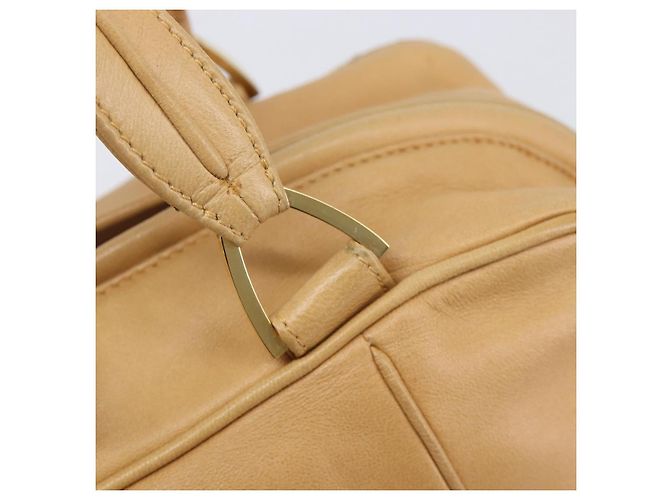 LOEWE Hand Bag Leather Beige Gold - vista 19