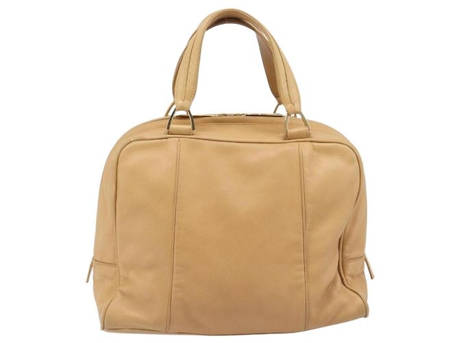 LOEWE Hand Bag Leather Beige Gold - vista 2