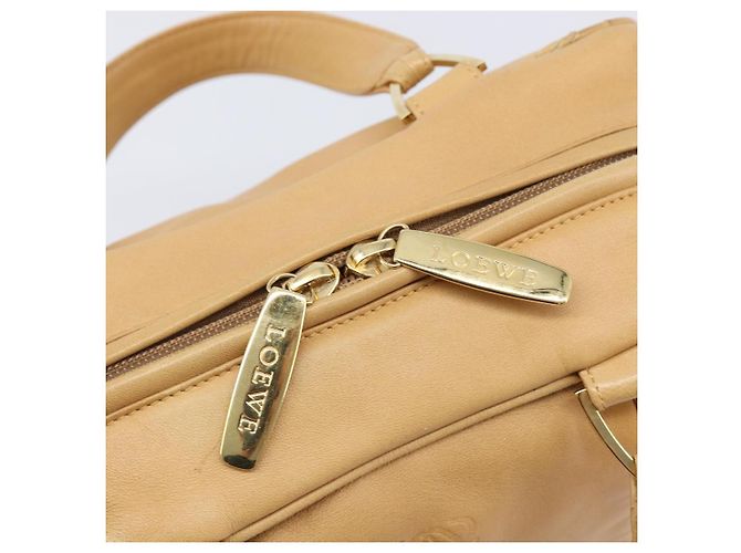 LOEWE Hand Bag Leather Beige Gold - vista 21