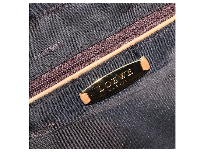 LOEWE Hand Bag Leather Beige Gold - vista 22