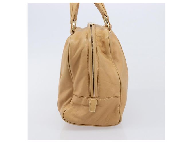 LOEWE Hand Bag Leather Beige Gold - vista 4