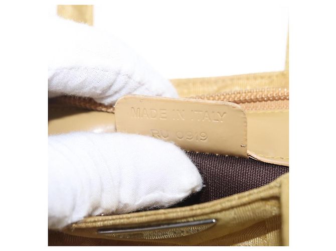 Christian Dior Hand Bag Nylon Beige Silver - vista 25