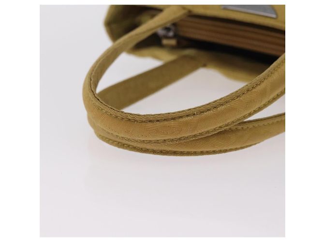 Christian Dior Hand Bag Nylon Beige Silver - vista 7