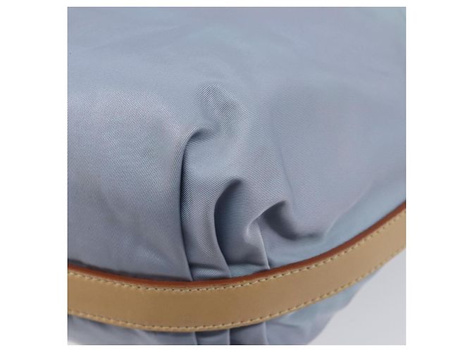 PRADA Shoulder Bag Nylon Light Blue Silver - vista 18