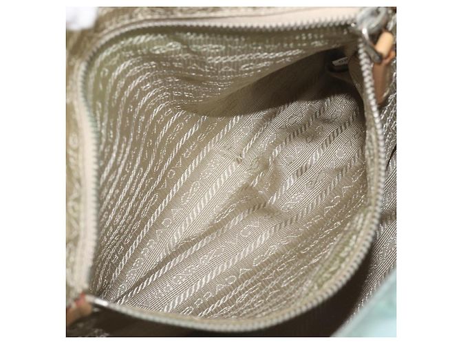 PRADA Shoulder Bag Nylon Light Blue Silver - vista 27