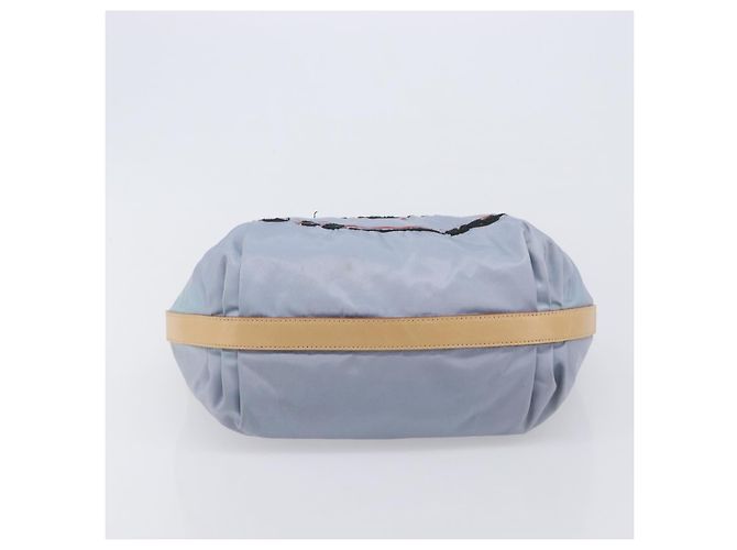 PRADA Shoulder Bag Nylon Light Blue Silver - vista 6