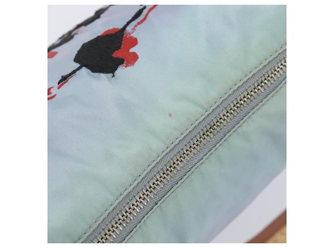 PRADA Shoulder Bag Nylon Light Blue Silver - vista 7