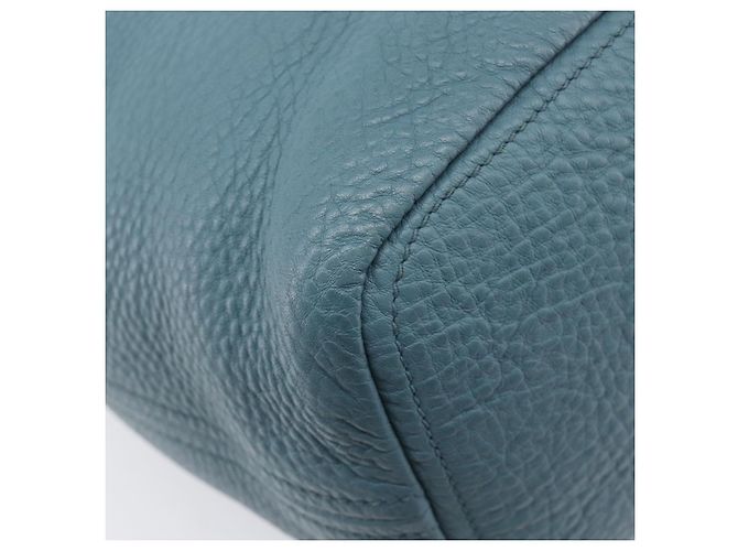 PRADA Tote Bag Leder Hellblau Gold - Ansicht 19