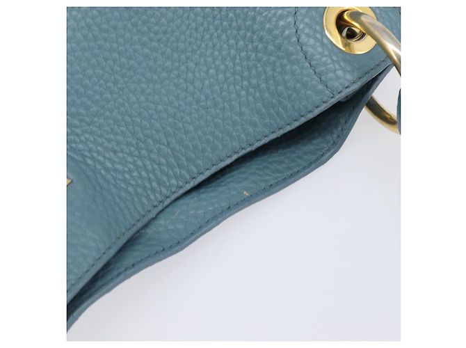 PRADA Tote Bag Leder Hellblau Gold - Ansicht 7